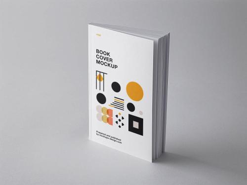 Standing Book Cover Mockup